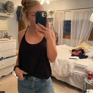 Black h&m Razorback tank